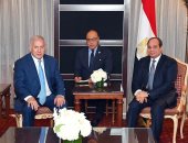 فيديو وصور.. الرئيس السيسى يستقبل بنيامين نتنياهو بمقر إقامته فى نيويورك