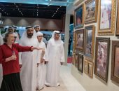 صور ..ولى عهد أبو ظبى يتفقد المعرض الدولى للصيد والفروسية