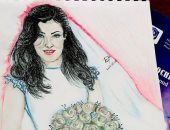 صيدلانية من البحيرة تشارك اليوم السابع ببعض رسوماتها