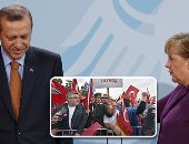 الألمان يحرجون "أردوغان".. تظاهرات فى ألمانيا ضد زيارة الديكتاتور التركى.. ميركل: بيننا خلافات عميقة.. المستشارة الألمانية والساسة يمتنعون عن حضور مأدبة عشاء على شرفه.. الصحافة: أردوغان غير مرحب به