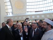 صور.. أردوغان يختتم زيارته لألمانيا بافتتاح مسجد فى كولونيا