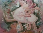 صور.. إيمان الباز تجسد أيام طفولتها بقاعة الباب سليم بالأوبرا حتى يوم 7 أكتوبر