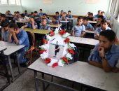 قصة صورة.. شهيد فلسطينى حاضرا فى فصله الدراسى بمدرسة خان يونس