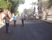 مجلس مدينة الأقصر ينتهى من رصف الجهة الغربية بشارع خالد بن الوليد السياحى