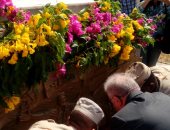 فيديو وصور.. محافظ جنوب سيناء يضع إكليلا من الزهور على النصب التذكارى 