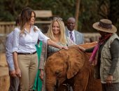 ميلانيا ترامب تزور المحمية الوطنية فى كينيا فى إطار جولتها الإفريقية