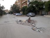 قارئ يشكو من هبوط أرضى و طفح مجارى أسفل محور الكفراوى بمدينة 6 أكتوبر