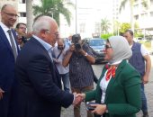 صور.. وصول وزيرة الصحة بورسعيد لتفقد مبادرة الرئيس لمسح فيروس "سى"