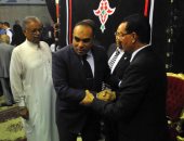 صور.. رئيس بمحكمة استئناف القاهرة يتلقى العزاء فى وزير العدل الأسبق