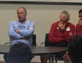 صور.. أبو ريدة يجتمع بلاعبى المنتخب وأجيرى قبل مباراتى سوازيلاند