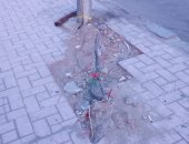 قارئ يرصد كابلات كهرباء عارية أسفل أعمدة الإنارة بمدينة نصر