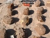 شاهد.. عبوات ناسفة تشبه الأحجار الطبيعية زرعها الحوثيون فى اليمن