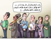 الشباشب والقباقيب تنتظر الإرهابى هشام عشماوى فى كاريكاتير اليوم السابع