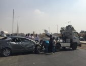 إصابة شخص صدمته سيارة أثناء عبوره طريق الإسكندرية الصحراوى