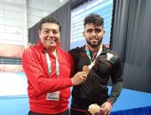 أحمد محمد يحرز الميدالية البرونزية للمصارعة الحرة فى أولمبياد الشباب