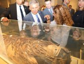 شاهد.. رئيس جمهورية تتارستان يزور المتحف المصرى بالتحرير