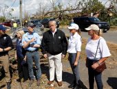 ترامب وزوجته يزوران موقع إعصار مايكل بولاية فلوريدا