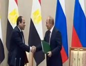 بوتين يعرب عن أمله فى زيادة التعاون الثنائى مع مصر
