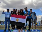 شاهد احتفال البعثة المصرية بميداليات أولمبياد الشباب