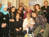 سميحة أيوب وليلى علوى وسامح الصريطى فى زيارة لنادية لطفى