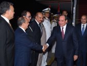 الرئيس السيسى يصل القاهرة قادما من موسكو