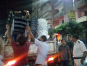 صور.. حملة مسائية لإزالة إشغالات الطريق وسط الإسكندرية 