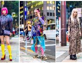 أزياء التسعينات تسيطر على موجات street style فى أسبوع الموضة بطوكيو