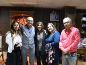 دلال عبد العزيز وميرفت أمين وغادة رجب يشاهدن "خيبتنا" لمحمد صبحى