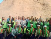 شاشة كبيرة لنقل تعامد الشمس على وجه رمسيس فى معبدى أبو سمبل نظرا للإقبال