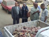 ضبط 700 كيلو لحوم فاسدة فى الزيتون خلال حملة مكبرة