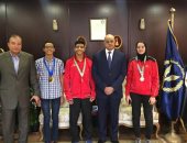 وزير الداخلية يكرم لاعبى اتحاد الشرطة الفائزين بالميدليات الأفريقية والعربية