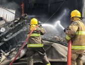 صور.. نجاة 120 رجل إطفاء كويتيا بعد انهيار مركز تجارى عقب لحظات من إخماد حريق به