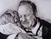 صور.. لوحات إنسانية من إبداع طالبة بكلية الطب.. وتؤكد: أحلم باحتراف الرسم