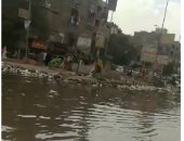 غرق شارع أحمد عرابى بشبرا الخيمة فى مياه الصرف الصحى
