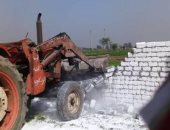 إزالة 45 حالة إشغال طريق بمشتول السوق وحملات نظافة بمدن الشرقية