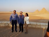 شاهد زيارة نائب الرئيس الصينى والوفد المرافق له فى الأهرامات بالجيزة