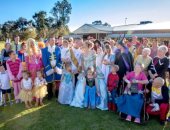 العروسة سندريلا والمعازيم شخصيات ديزنى فى زفاف بأستراليا