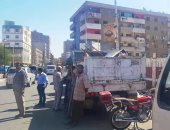 صور.. حملة لرفع الإشغالات بسوهاج بحضور مدير الأمن