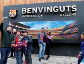 جماهير برشلونة تتوافد على كامب نو قبل 90 دقيقة على الكلاسيكو ضد الريال