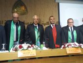 صور.. محافظ الدقهلية يحضر مناقشة رسالة ماجستير بهندسة الزقازيق