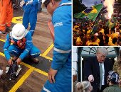 صور.. العالم هذا الصباح.. تحطم طائرة إندونيسية تقل 188 شخصا أقلعت من جاكرتا.. ترامب وميلانيا يشاركان احتفالات الهالوين بالبيت الأبيض.. وفوز اليمينى المتطرف بولسونارو برئاسة البرازيل وأنصاره يحتفلون بالشوارع