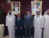 وزير الرياضة يصل الإمارات لحضور ندوة "دبى الدولية للإبداع الرياضى"