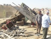 صور.. إزالة تعديات على 12 فدان أملاك دولة بالمعصرة