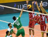 "صور" ..البحرين تهزم  العراق 3/2 بالبطولة العربية للكرة الطائرة 