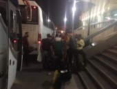 صور.. مطار القاهرة يستقبل 230 مشجعا تونسيا لحضور مباشرة الأهلى والترجى