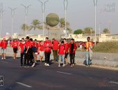 احتشاد جماهير الأهلى فى استاد برج العرب لتشجيع الأحمر أمام الترجى
