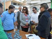 منال عوض تتابع حملة للكشف عن متعاطى المخدرات من السائقين بدمياط