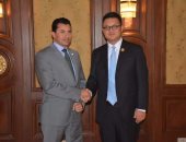 وزير الشباب والرياضة يطرح على الوفد الصينى تنظيم أسبوع الصداقة