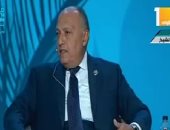 شكرى يشارك في جلسة "آليات بناء الدول والمجتمعات في سياق ما بعد الحروب"