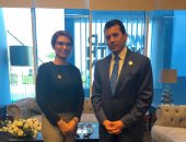 أشرف صبحى يبحث التعاون المشترك مع نائب وزير الشباب المجرى